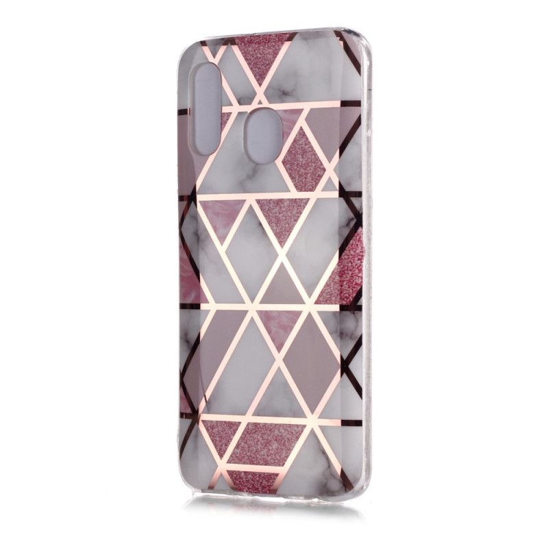 Cover Samsung Galaxy A40 Sort Ultra Designer Marmor