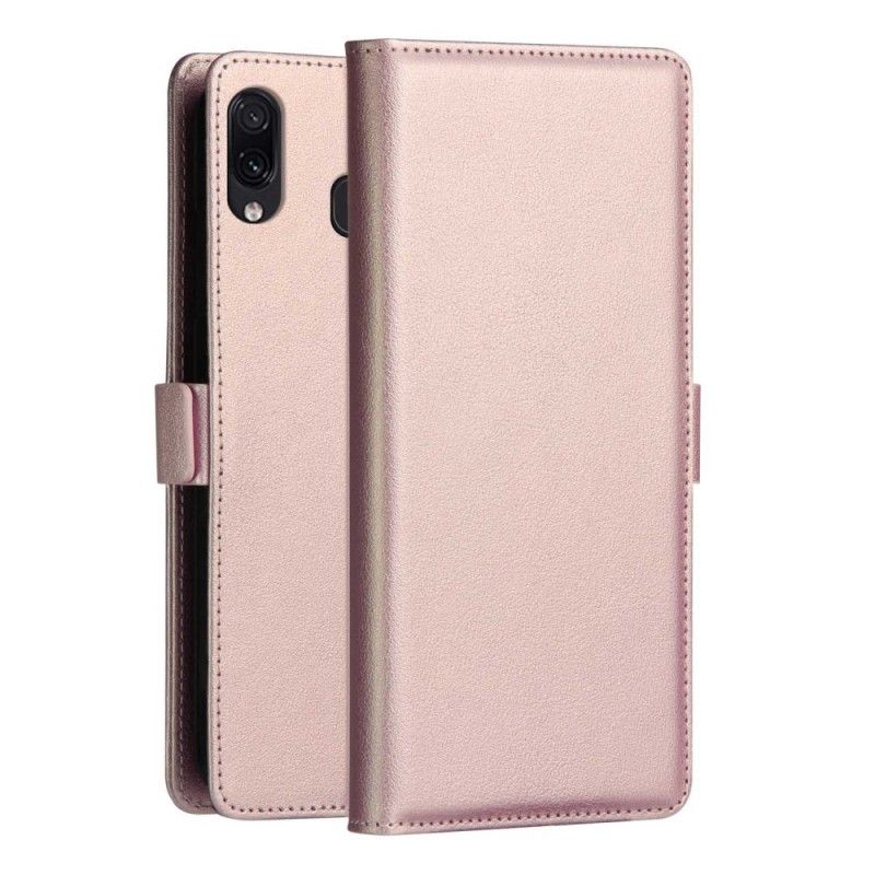 Flip Cover Læder for Samsung Galaxy A40 Rød Dzgogo Miloserie