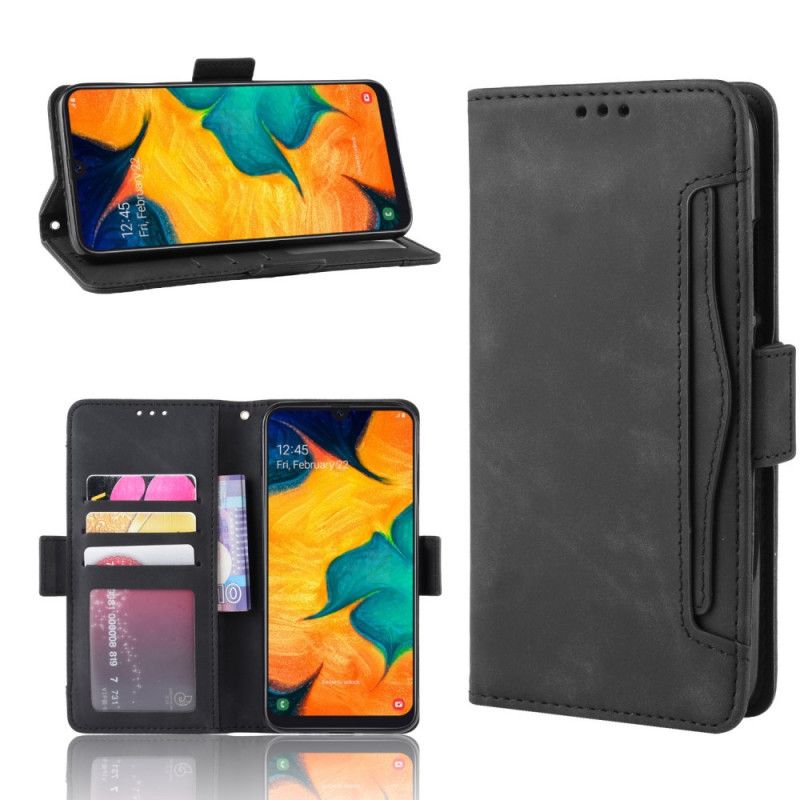 Flip Cover Læder for Samsung Galaxy A40 Sort Førsteklasses Multikort