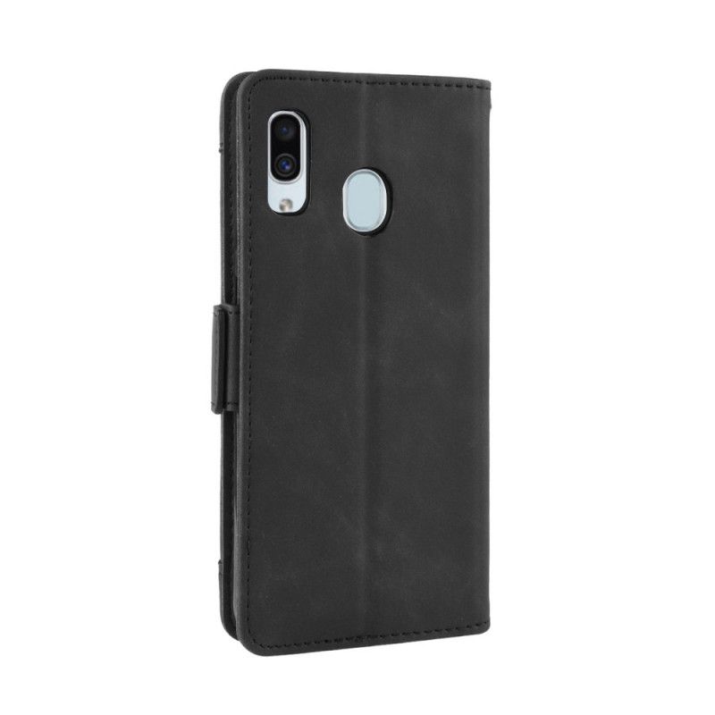 Flip Cover Læder for Samsung Galaxy A40 Sort Førsteklasses Multikort