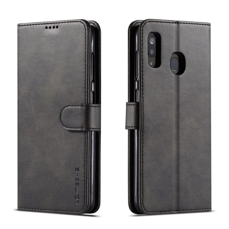 Flip Cover Læder for Samsung Galaxy A40 Sort Lc.Imeeke Lædereffekt