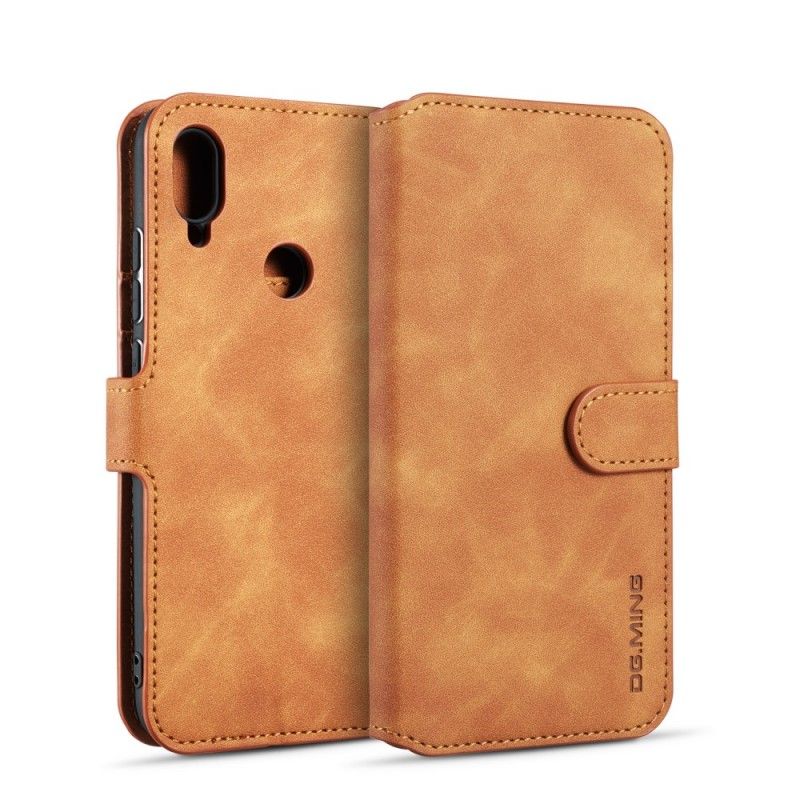 Flip Cover Læder for Samsung Galaxy A40 Sort Retro Dg.Ming