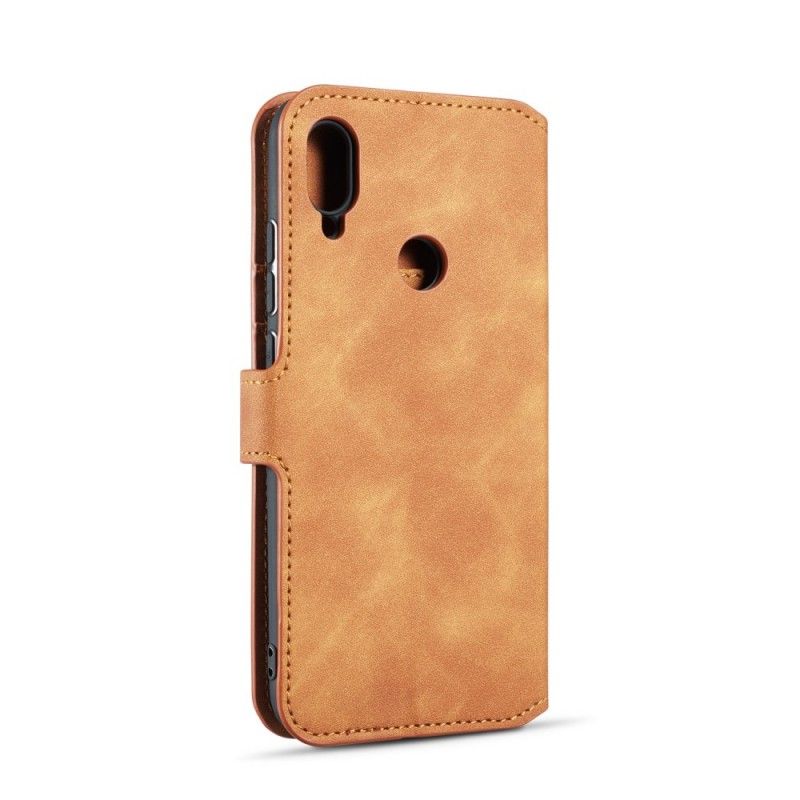 Flip Cover Læder for Samsung Galaxy A40 Sort Retro Dg.Ming