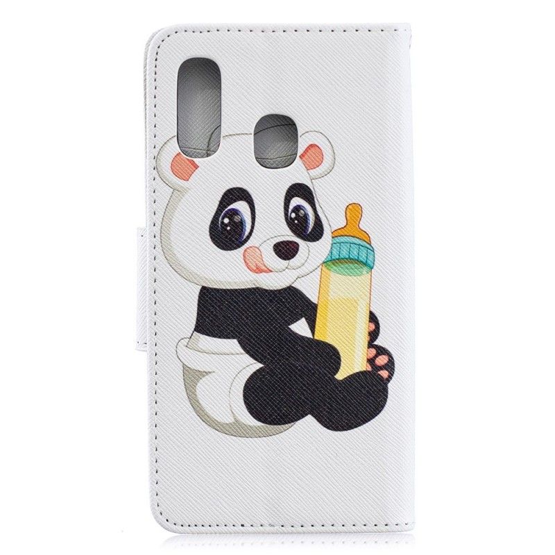 Flip Cover Læder Samsung Galaxy A40 Babypanda