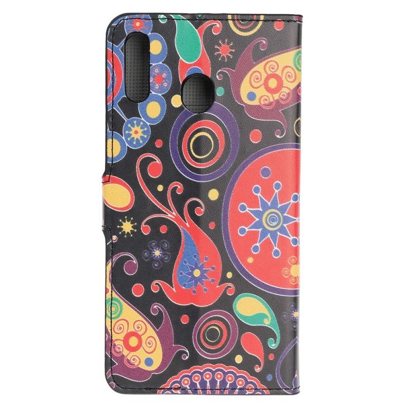 Flip Cover Læder Samsung Galaxy A40 Galakse Design Beskyttelse