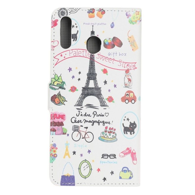 Flip Cover Læder Samsung Galaxy A40 Jeg Elsker Paris