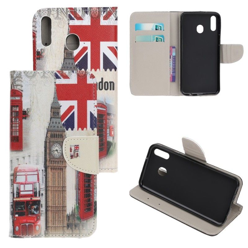 Flip Cover Læder Samsung Galaxy A40 London Liv