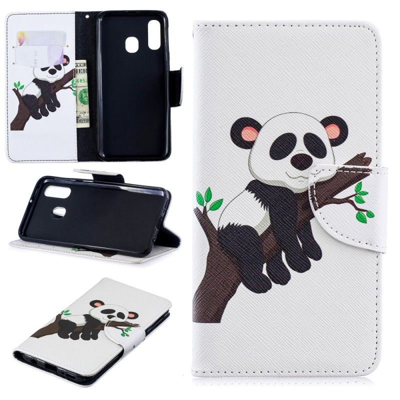 Flip Cover Samsung Galaxy A40 Doven Panda