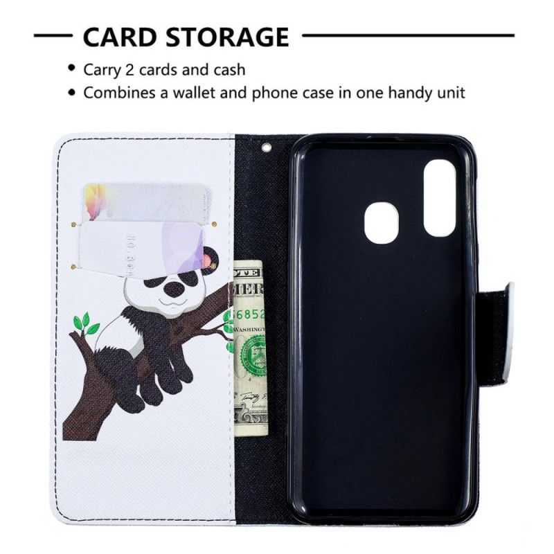 Flip Cover Samsung Galaxy A40 Doven Panda