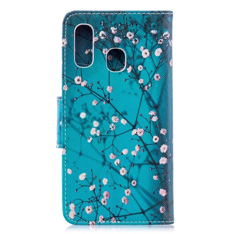 Flip Cover Samsung Galaxy A40 Mobilcover Blomstrende Træ