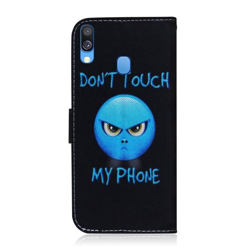 Flip Cover Samsung Galaxy A40 Mobilcover Emoji-Telefon