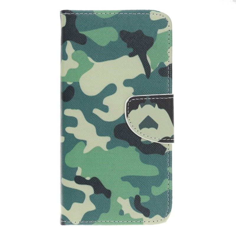 Flip Cover Samsung Galaxy A40 Mobilcover Militær Camouflage