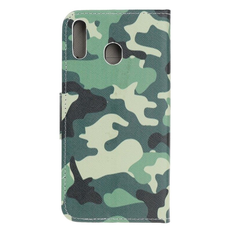 Flip Cover Samsung Galaxy A40 Mobilcover Militær Camouflage