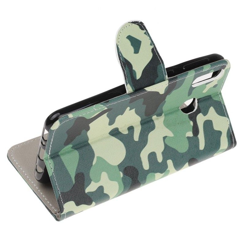 Flip Cover Samsung Galaxy A40 Mobilcover Militær Camouflage