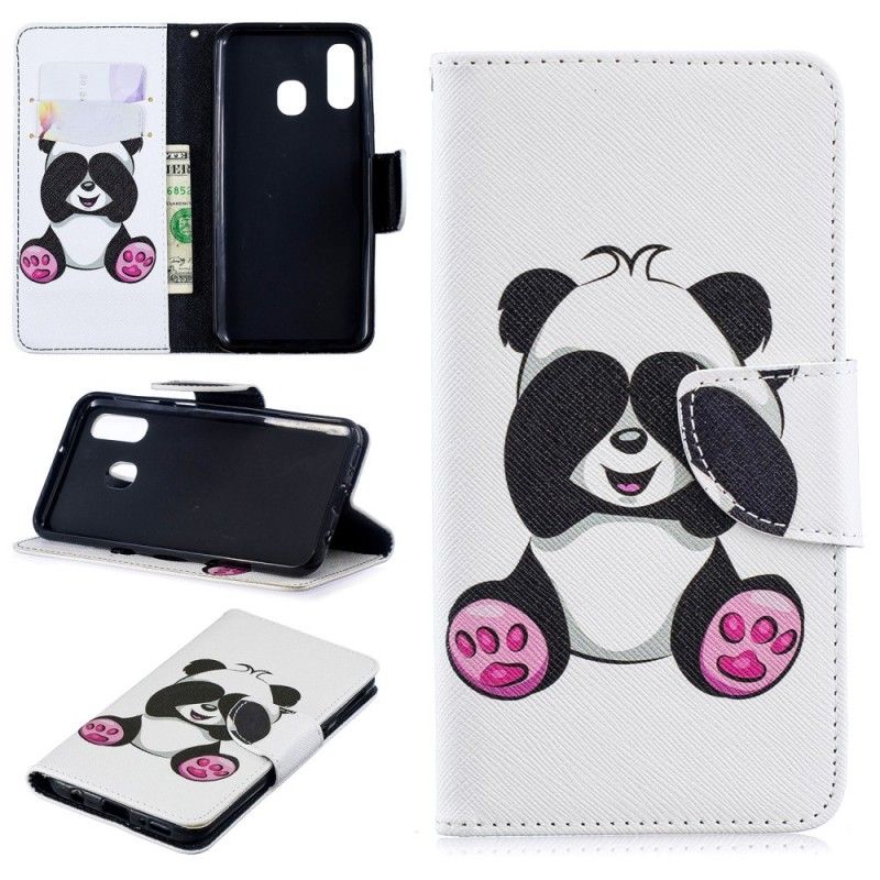 Flip Cover Samsung Galaxy A40 Mobilcover Sjov Panda