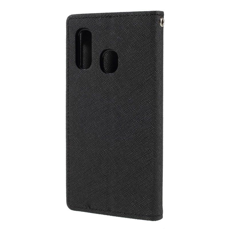 Flip Cover Samsung Galaxy A40 Rød Tofarvet Kviksølv