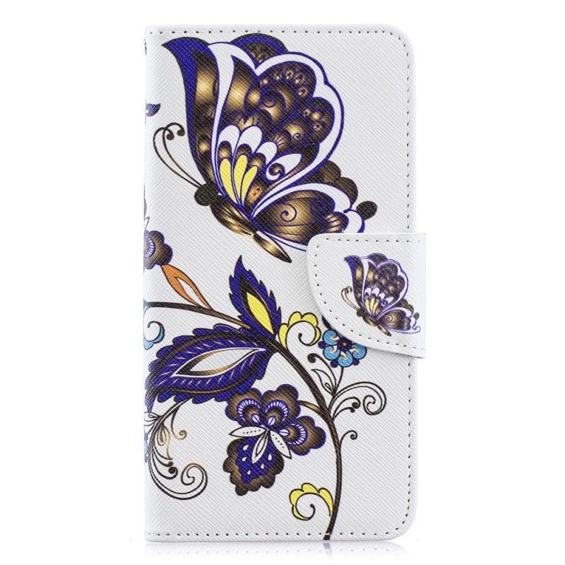 Flip Cover Samsung Galaxy A40 Sommerfugletatovering