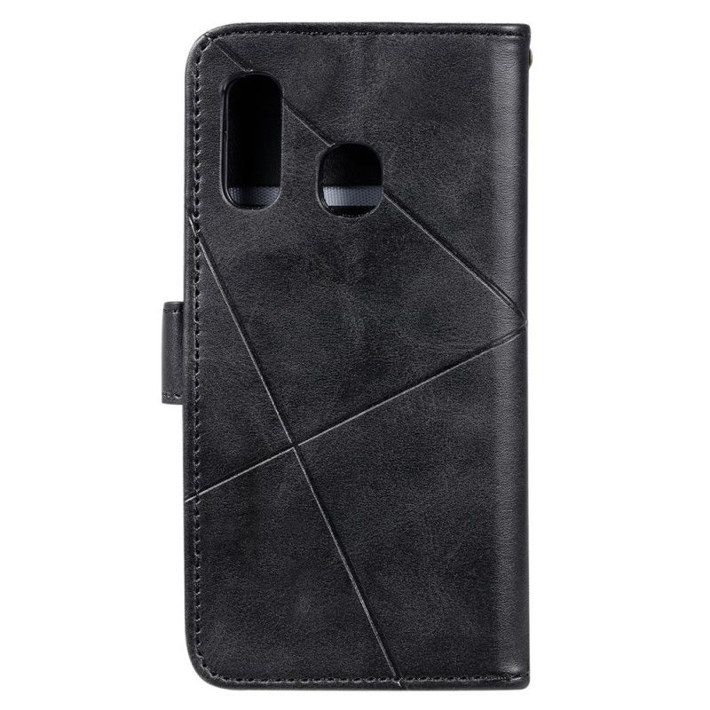 Flip Cover Samsung Galaxy A40 Sort Mobilcover Diamant Imiteret Læder