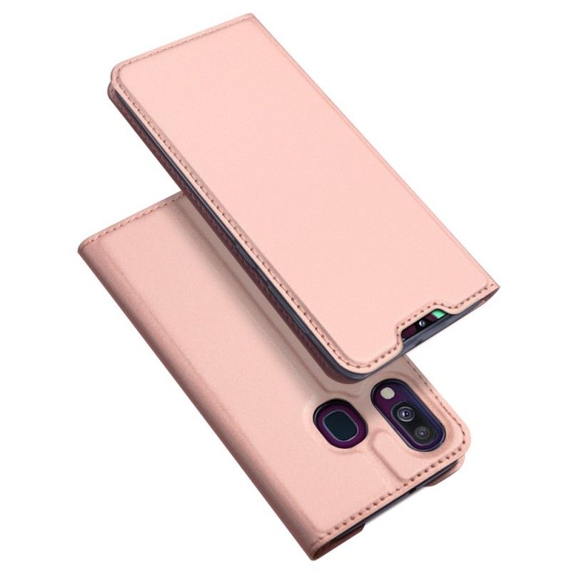 Læder Cover Samsung Galaxy A40 Sort Pro Dux Ducis Hud