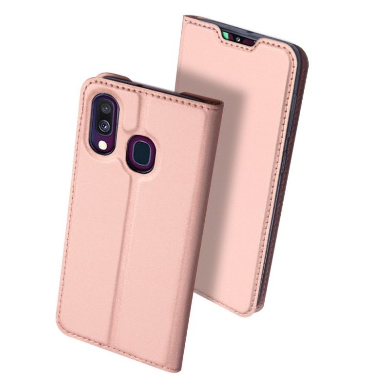 Læder Cover Samsung Galaxy A40 Sort Pro Dux Ducis Hud