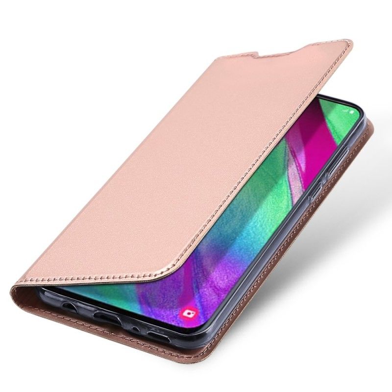 Læder Cover Samsung Galaxy A40 Sort Pro Dux Ducis Hud