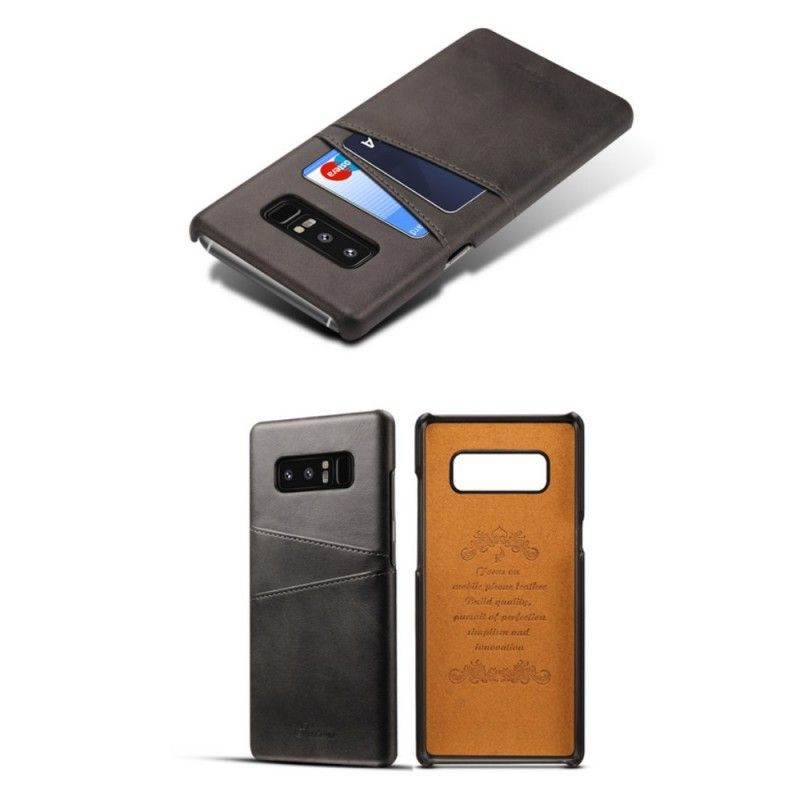 Cover for Samsung Galaxy Note 8 Sort Kortholder