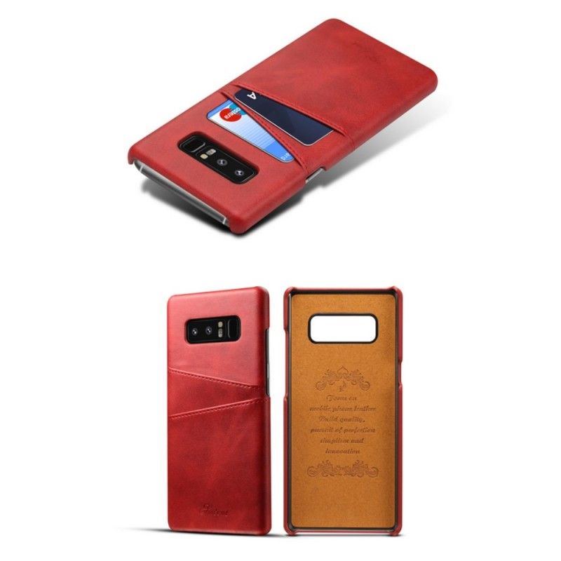 Cover for Samsung Galaxy Note 8 Sort Kortholder