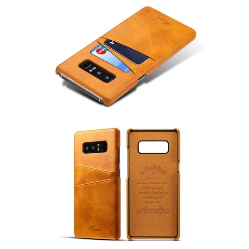 Cover for Samsung Galaxy Note 8 Sort Kortholder