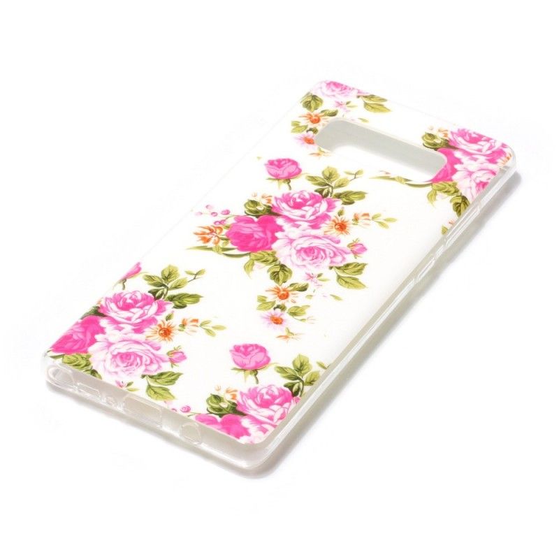 Cover Samsung Galaxy Note 8 Mobilcover Fluorescerende Frihedsblomster