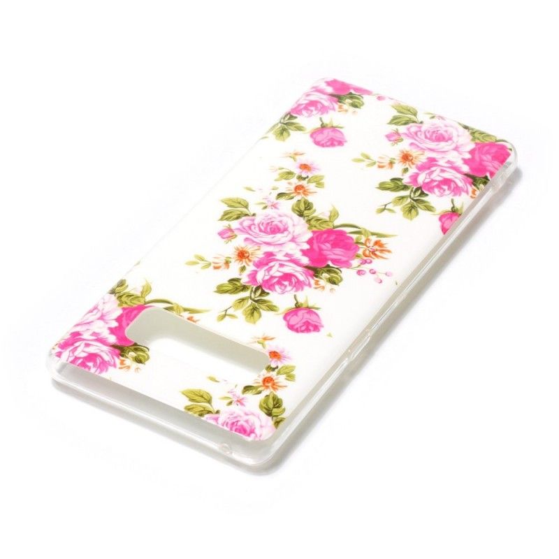 Cover Samsung Galaxy Note 8 Mobilcover Fluorescerende Frihedsblomster