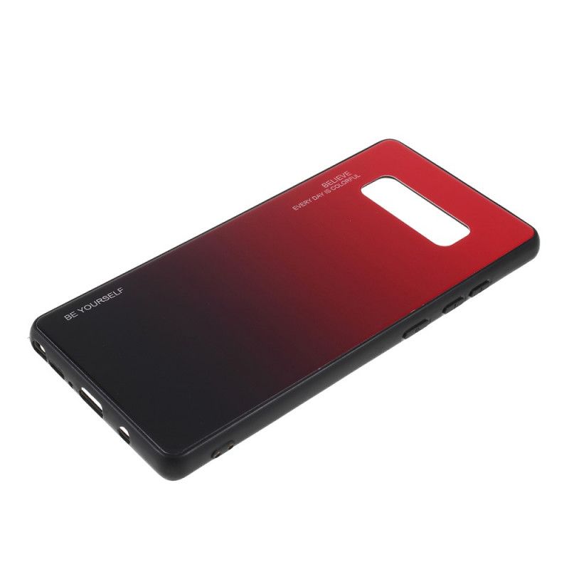 Cover Samsung Galaxy Note 8 Rød Mobilcover Vær Dig Selv Hærdet Glas