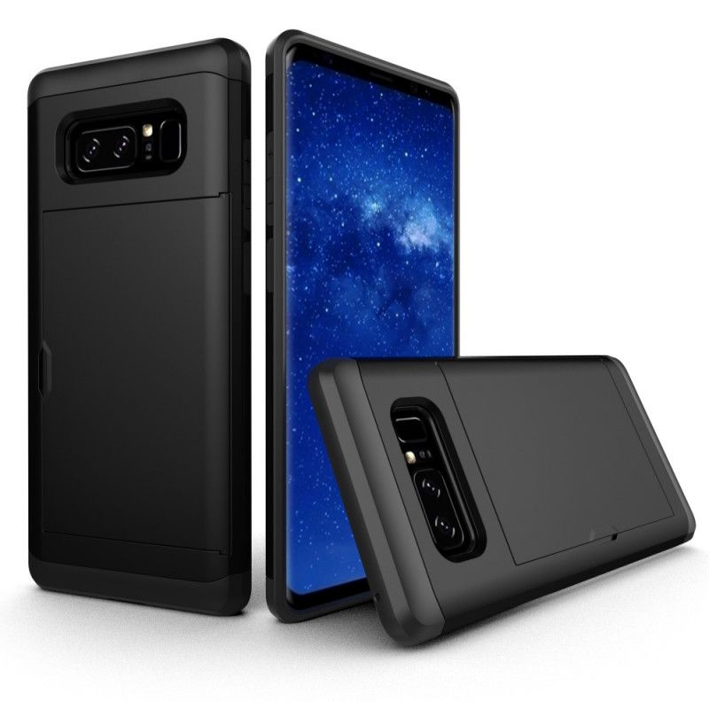 Cover Samsung Galaxy Note 8 Sort Stiv Prangende Kortholder