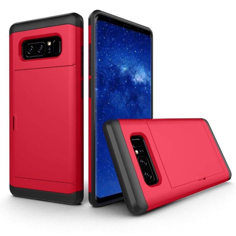 Cover Samsung Galaxy Note 8 Sort Stiv Prangende Kortholder