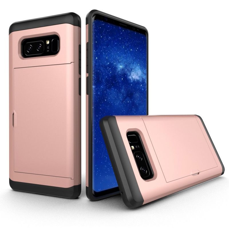 Cover Samsung Galaxy Note 8 Sort Stiv Prangende Kortholder