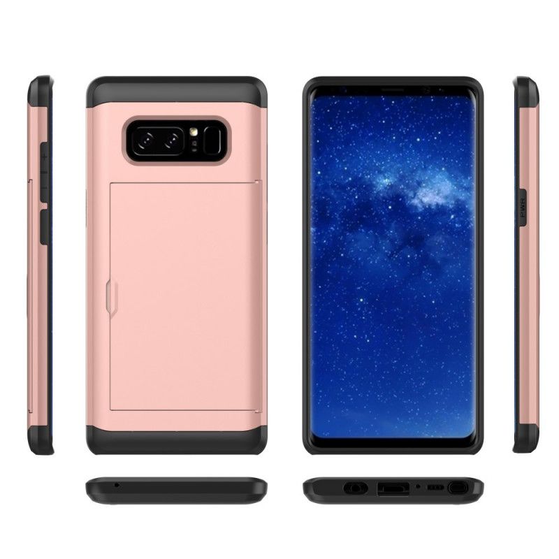 Cover Samsung Galaxy Note 8 Sort Stiv Prangende Kortholder