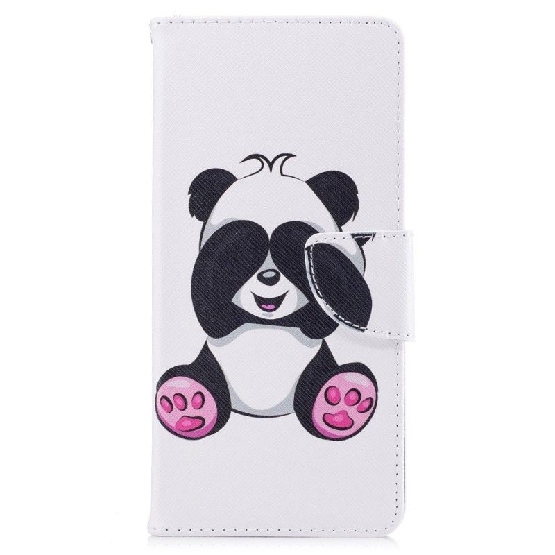 Flip Cover Læder Samsung Galaxy Note 8 Sjov Panda