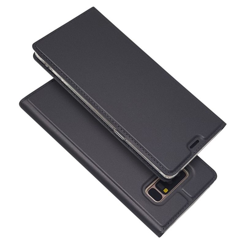 Læder Cover for Samsung Galaxy Note 8 Sort Premium Lædereffekt