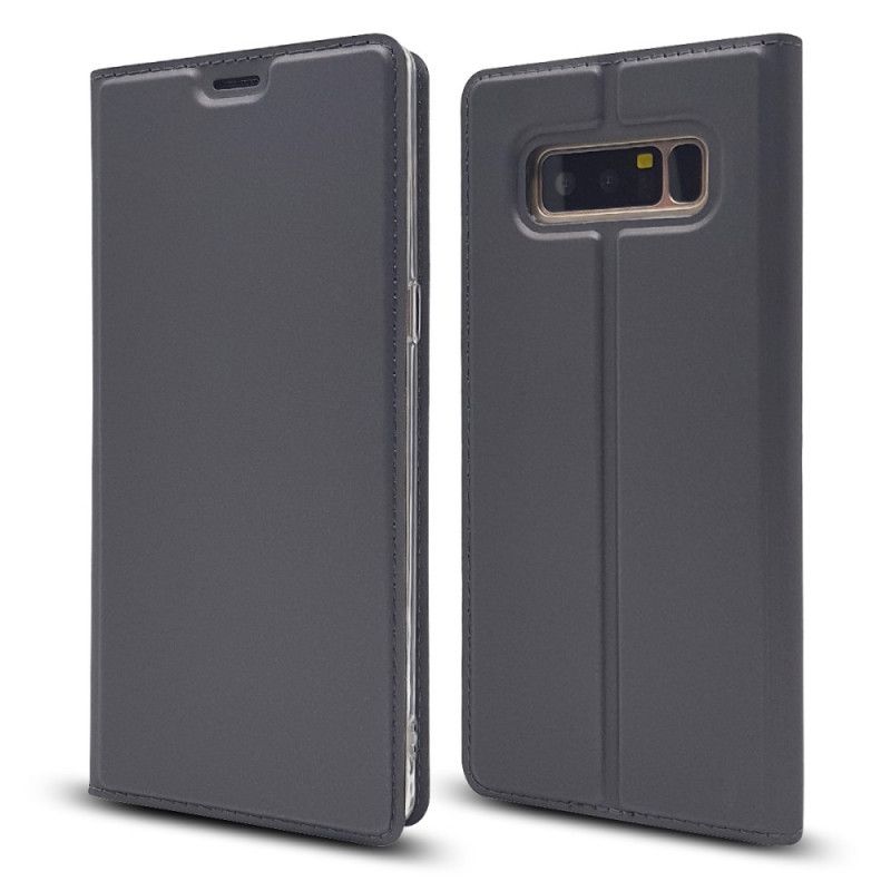 Læder Cover for Samsung Galaxy Note 8 Sort Premium Lædereffekt