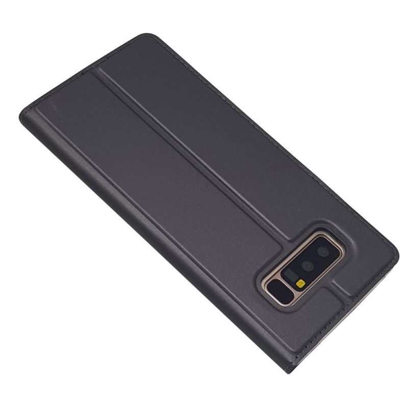 Læder Cover for Samsung Galaxy Note 8 Sort Premium Lædereffekt