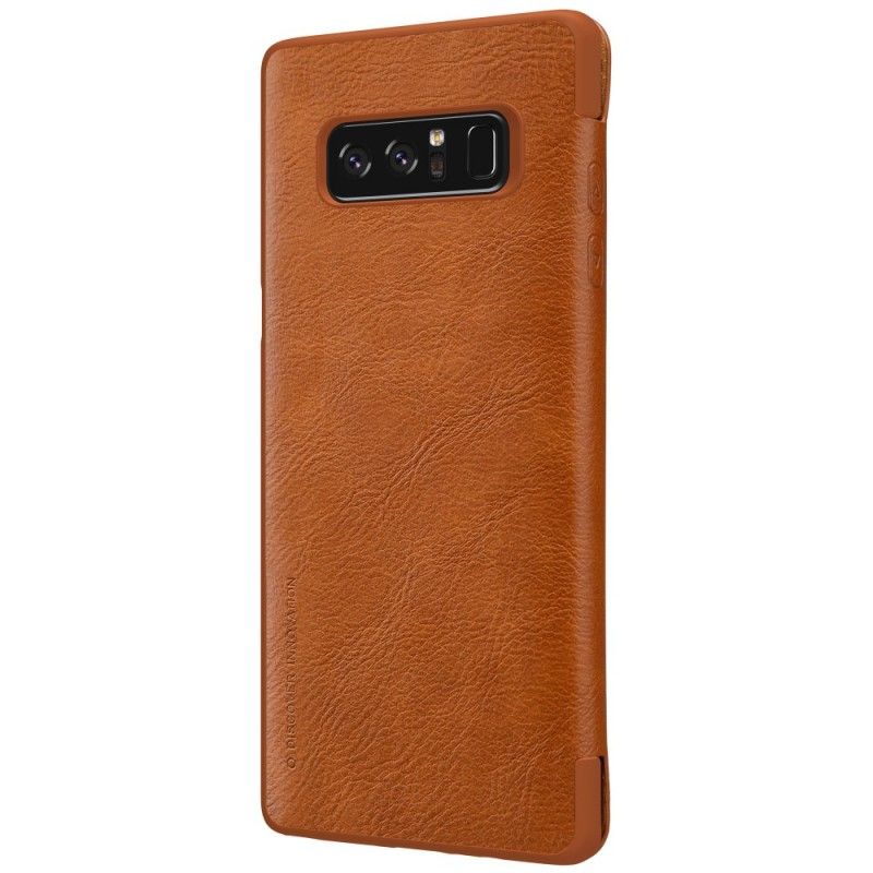 Læder Cover Samsung Galaxy Note 8 Sort Nillkin Qin-Serien