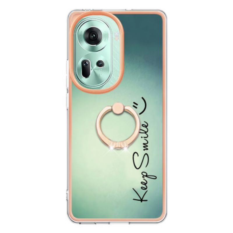 Cover Oppo Reno 11 5g Hold Smile Ringholder