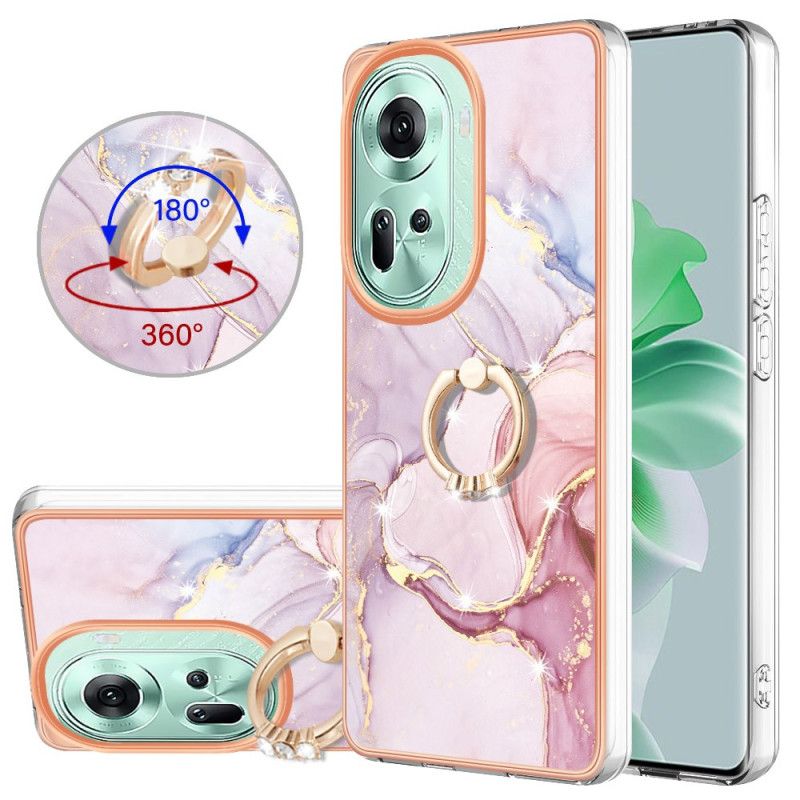 Cover Oppo Reno 11 5g Marmor Design Support Ring