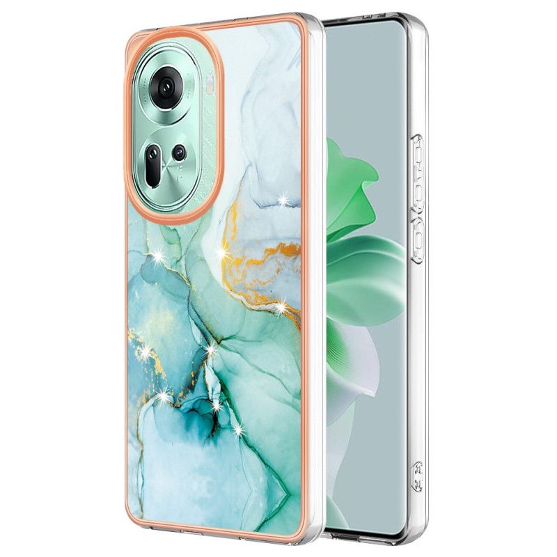 Cover Oppo Reno 11 5g Telefon Etui Marmormønster