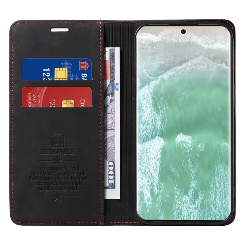 Flip Cover Oppo Reno 11 5g Betopnice Ruskindseffekt Rfid-blokering