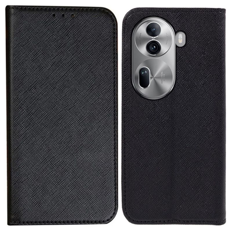 Flip Cover Oppo Reno 11 5g Krydstekstur