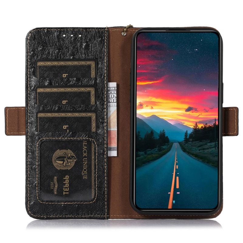 Flip Cover Oppo Reno 11 5g Tekstureret Rfid