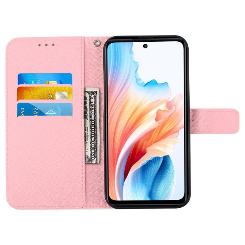 Læder Cover Oppo Reno 11 5g Telefon Etui Valmue