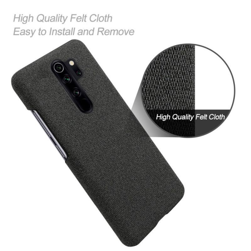 Cover for Xiaomi Redmi Note 8 Pro Sort Ksq Chic Stof