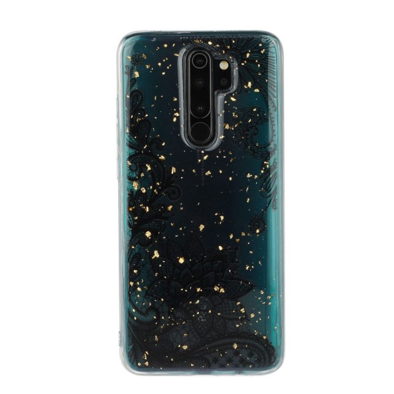 Cover Xiaomi Redmi Note 8 Pro Blonder Og Pailletblomster Beskyttelse