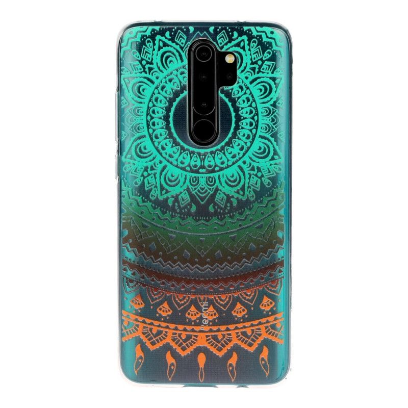 Cover Xiaomi Redmi Note 8 Pro Mobilcover Gennemsigtig Farverig Mandala